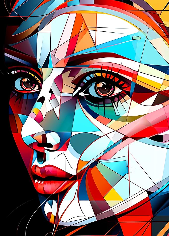 Abstract Woman Face