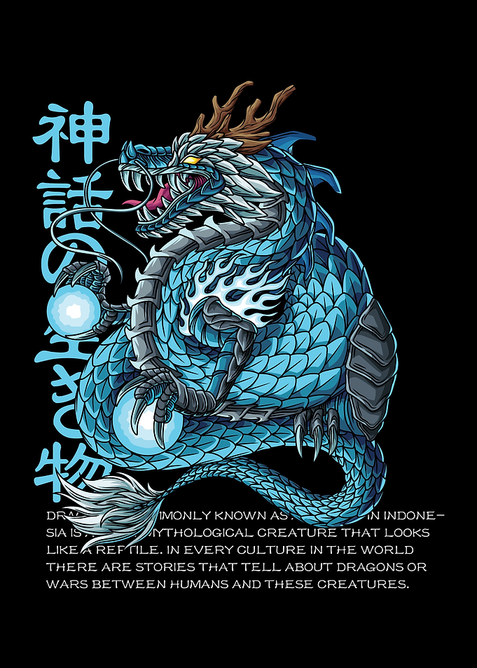 Mecha Dragon With Text