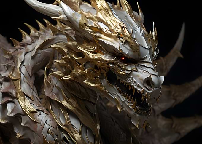 Gold Bone Dragon Deco