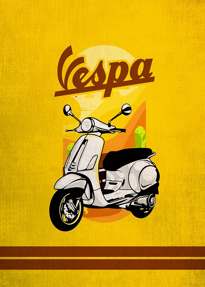 Vespa Blue Classics