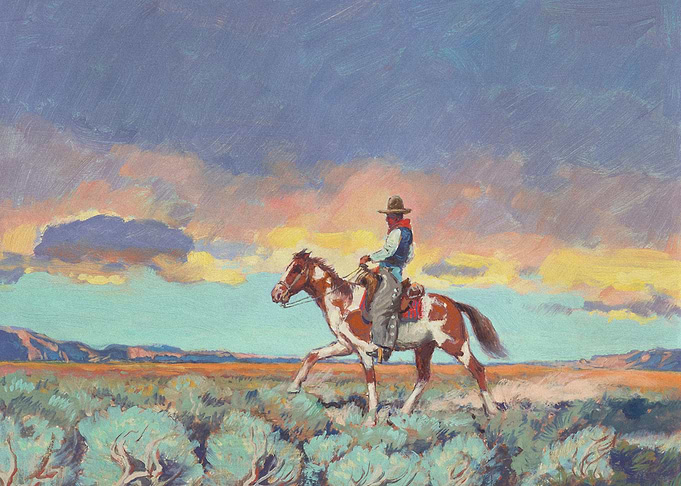 Cowboy On A Horse
