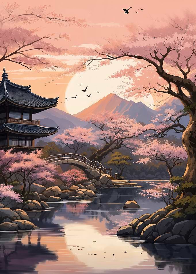 Serenity in Sakura Blossom