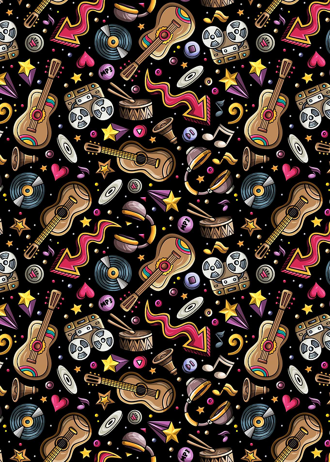 Music Cartoon Pattern