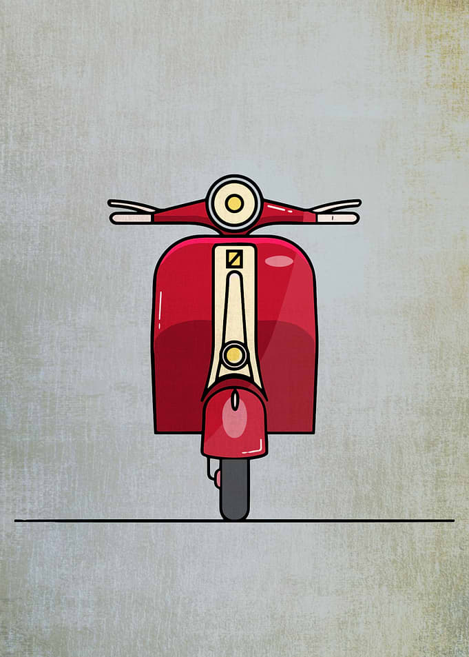 Vespa Red Classics