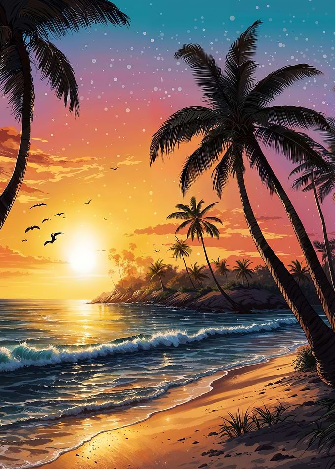 Enchanting Sunset Oasis