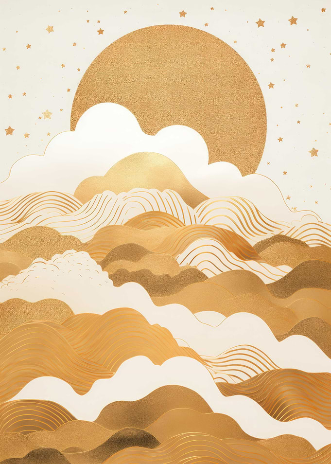 Abstract Gold Decor
