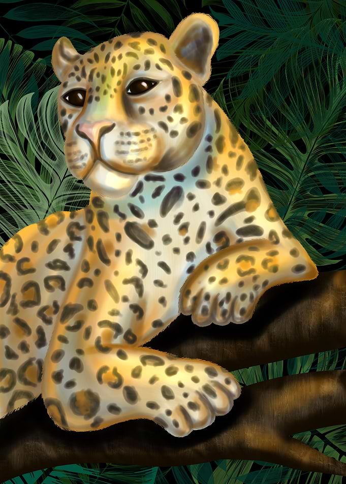 A majestic leopard