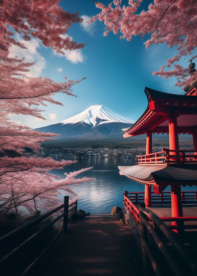 Sakura Fuji Mountain