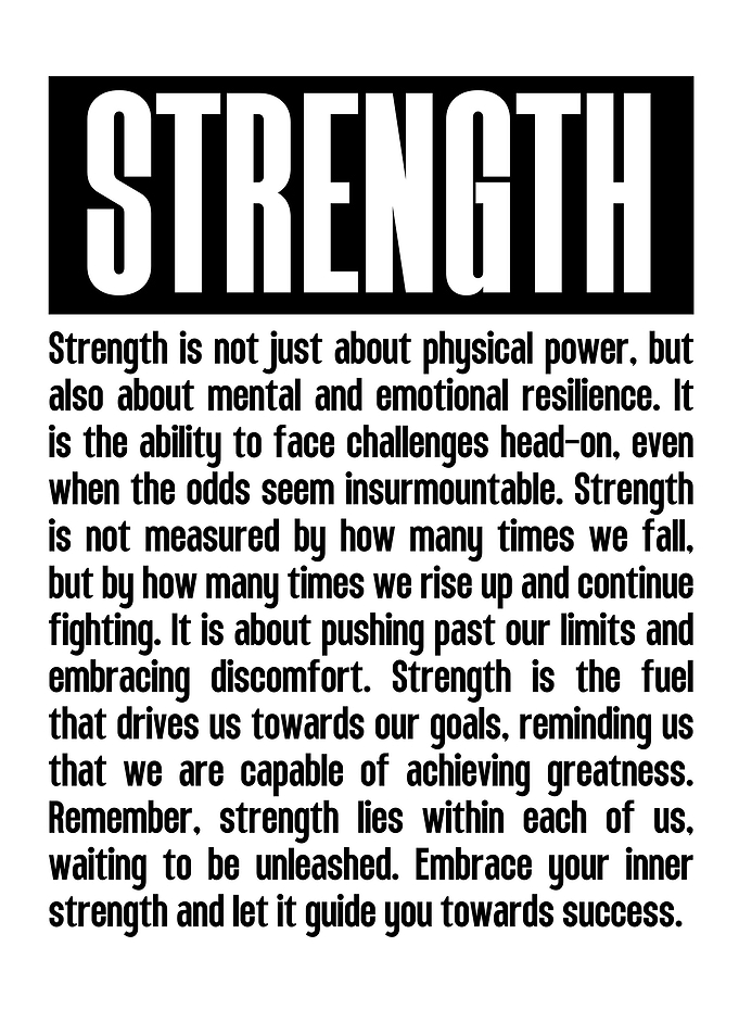 Strength