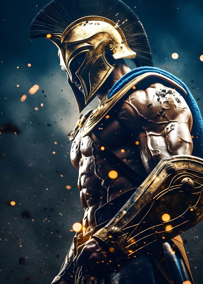 gold soldier spartan 300