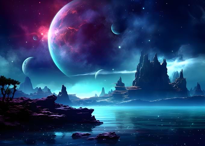 Landscape Planets Space