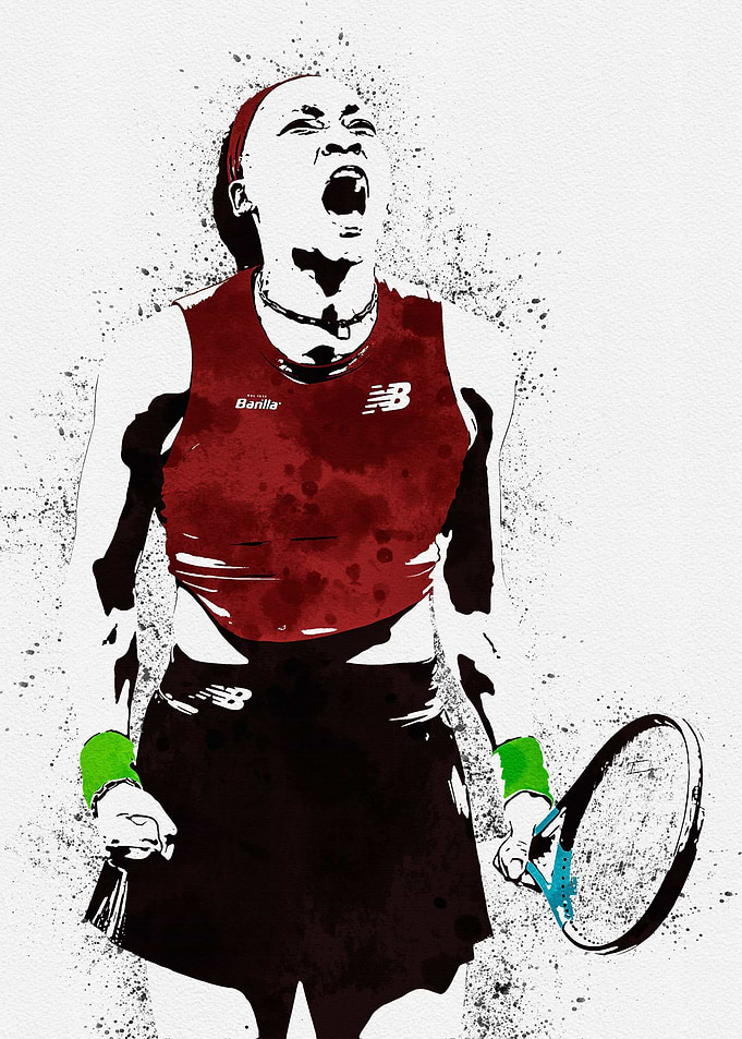 Coco Gauff Painting