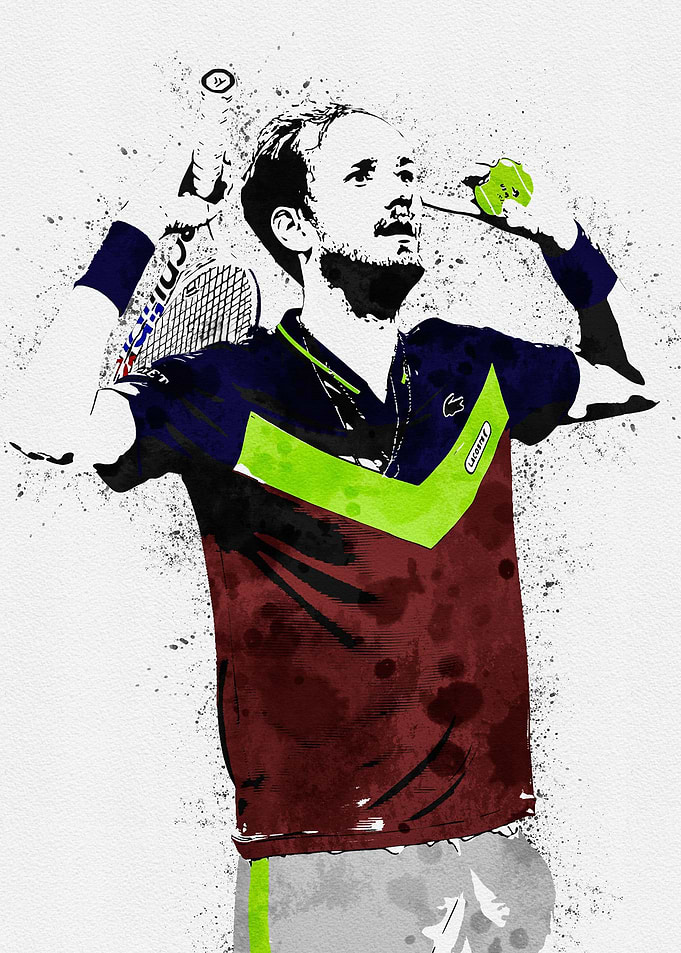 Daniil Medvedev Painting