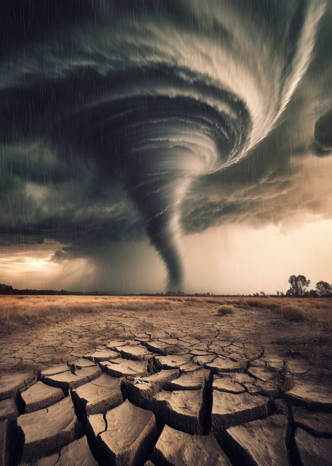 Big tornado storm