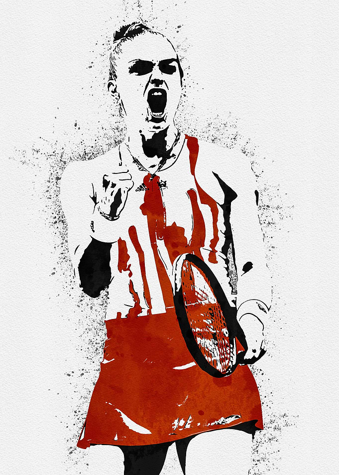Maria Sakkari Painting