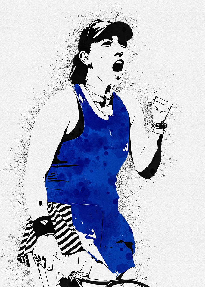 Jessica Pegula Painting