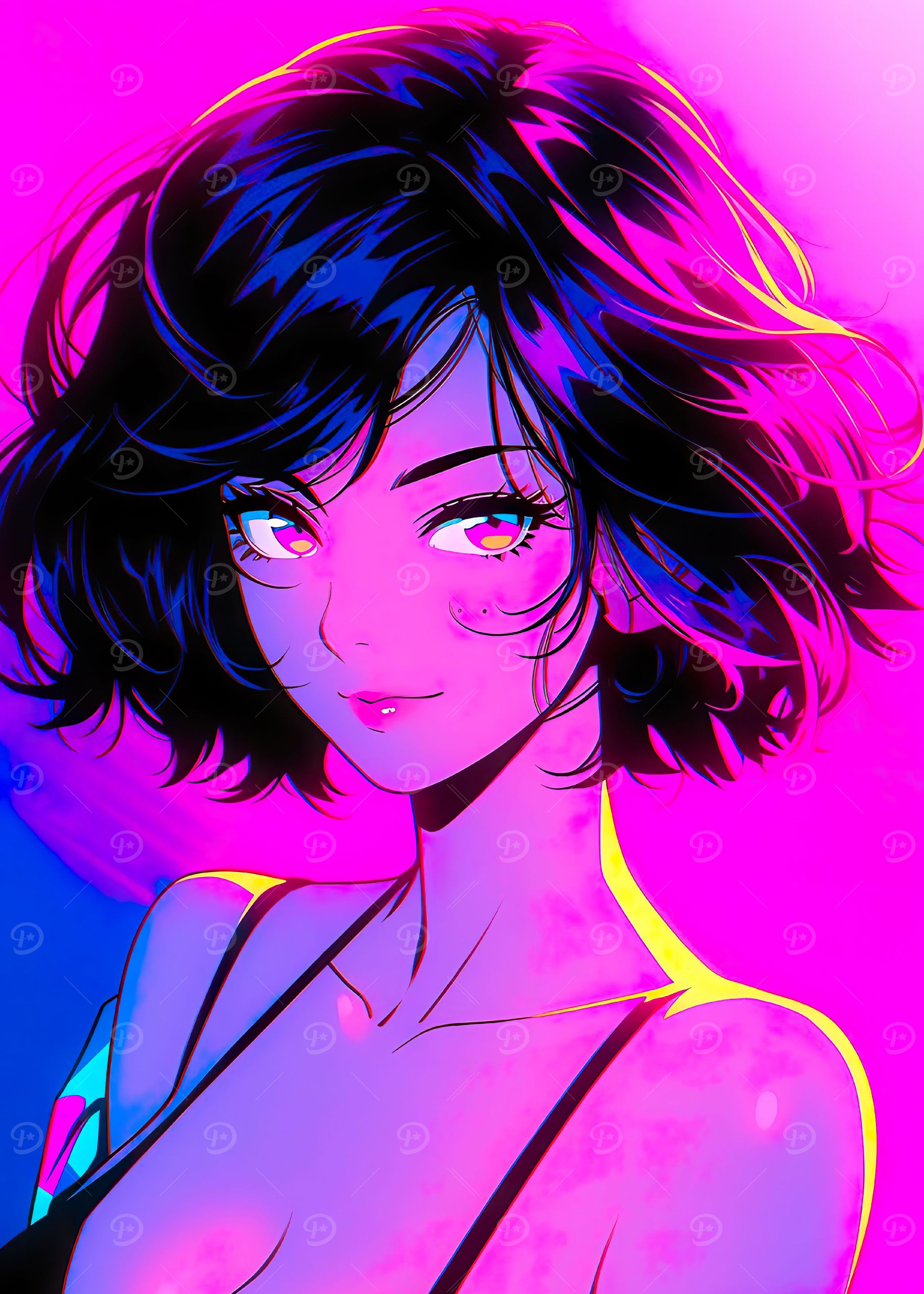 anime cool swimsuit girl