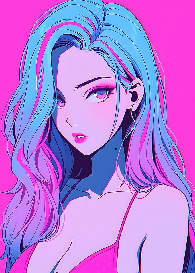 anime cool swimsuit girl