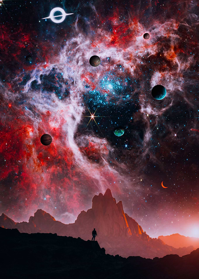 Silhouette look Space Sky