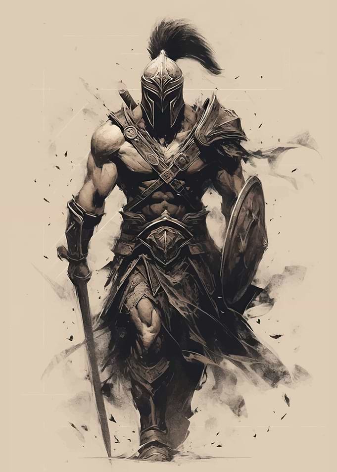 full body soldier spartan