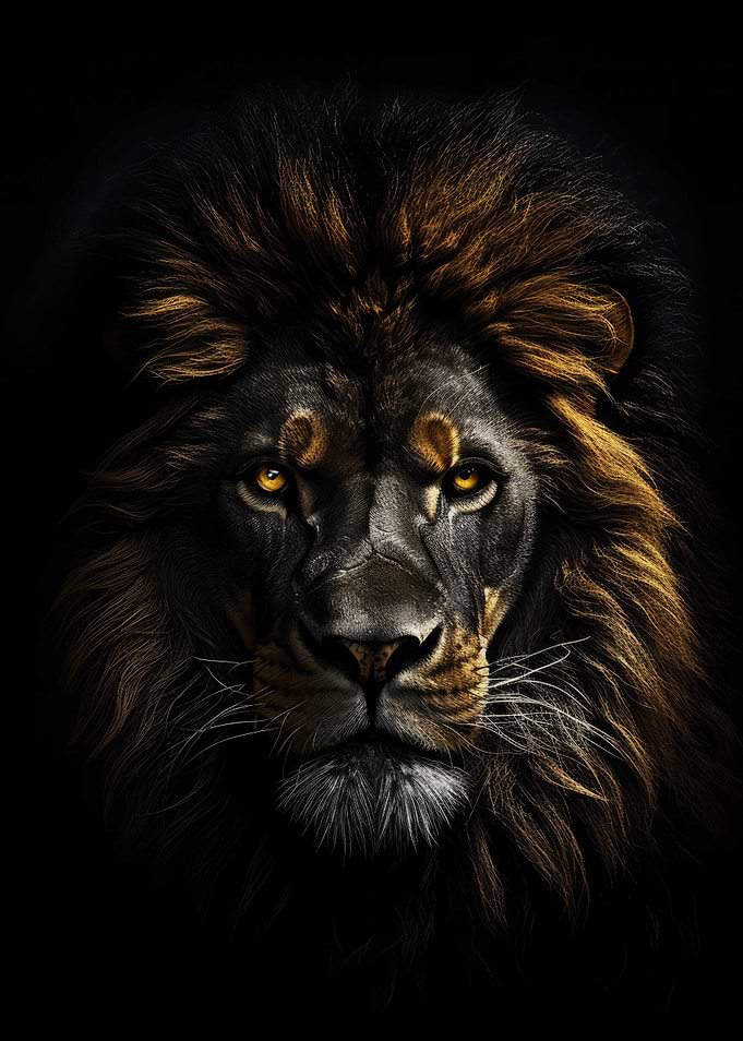 Gold Dark Lion King