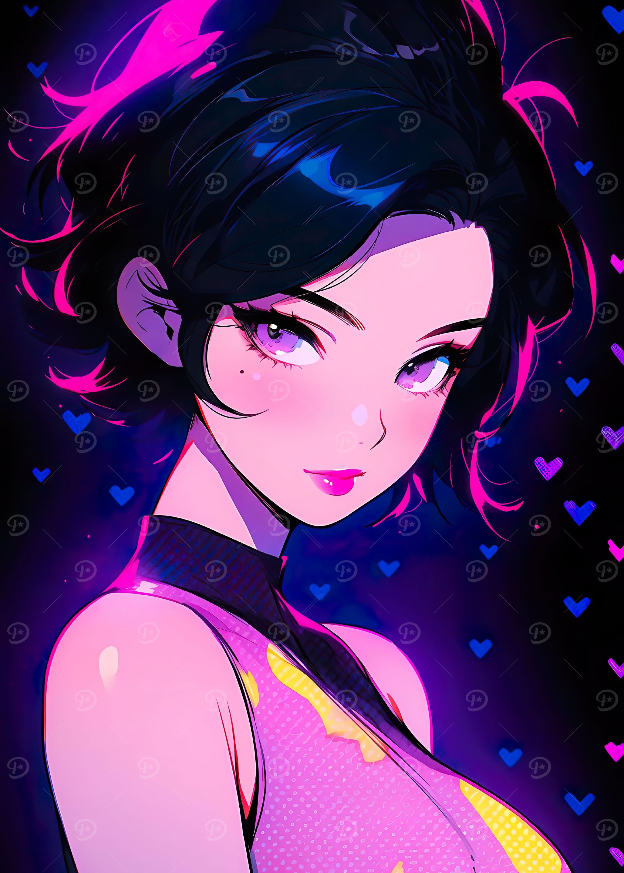 anime cool swimsuit girl