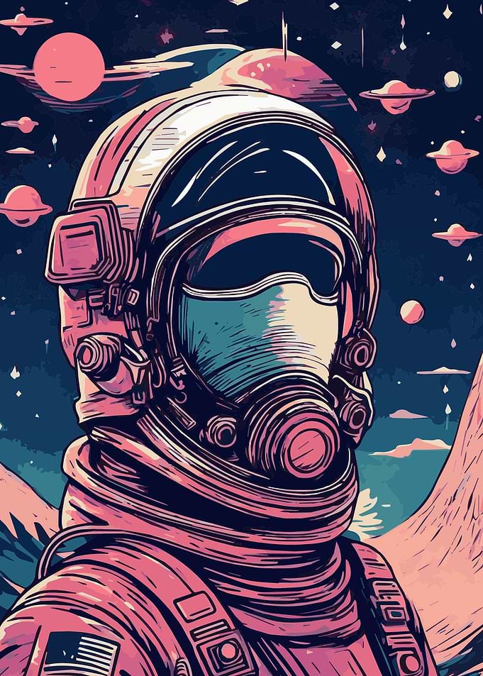 Astronaut Fantasy Galaxy 4