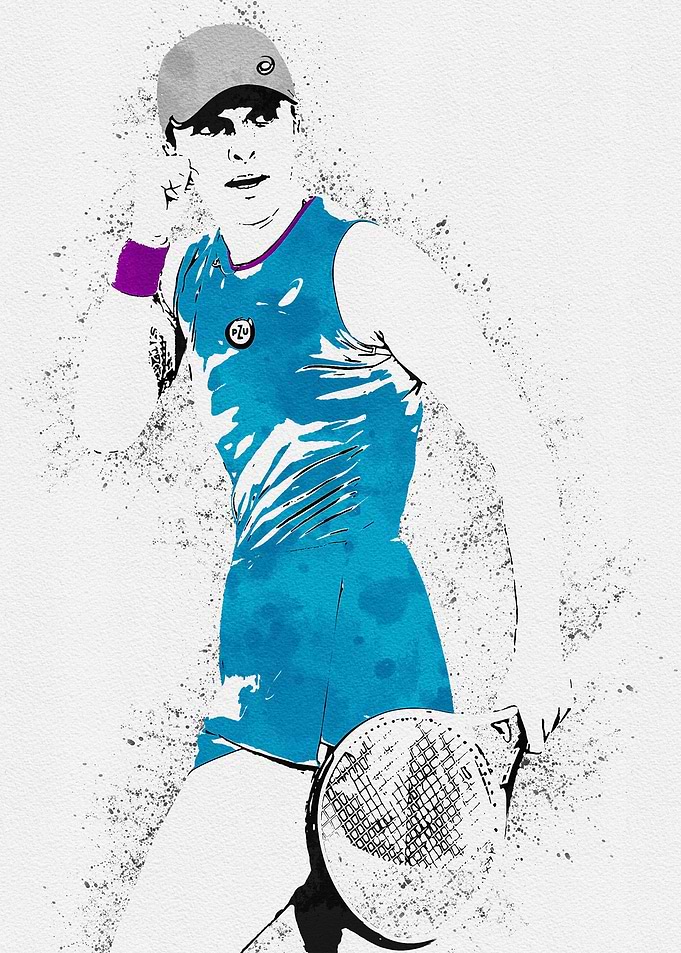 Iga Swiatek Painting