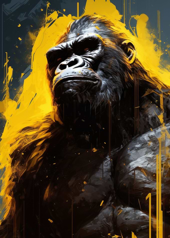 Gorilla Painting