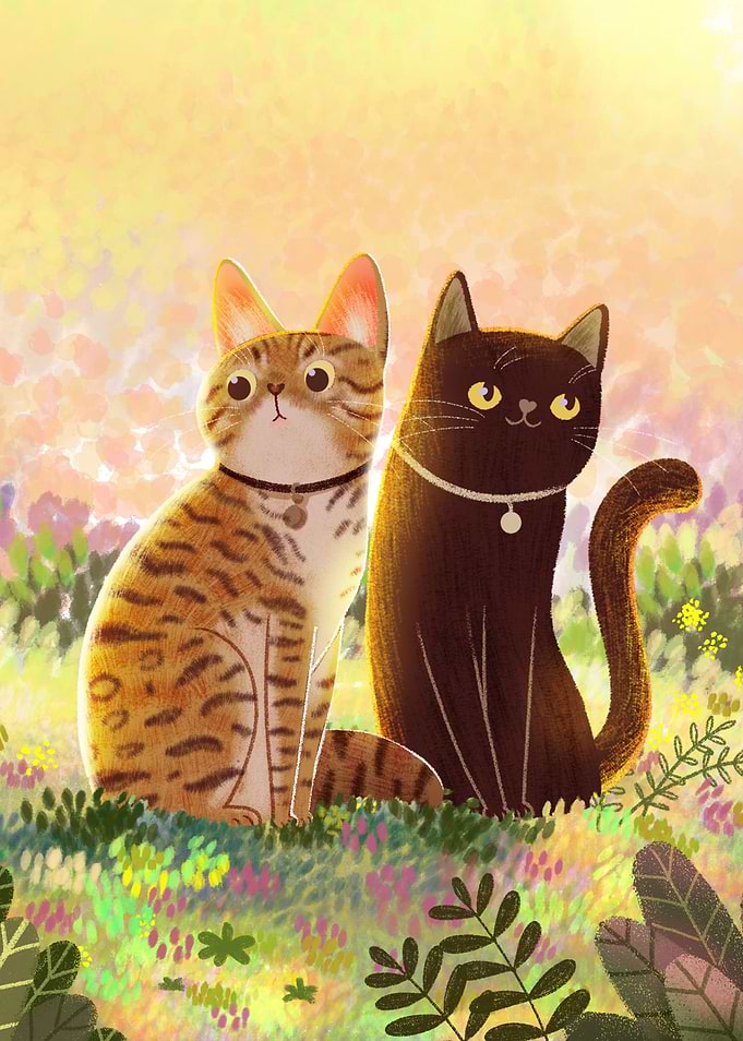 Cats in the garden