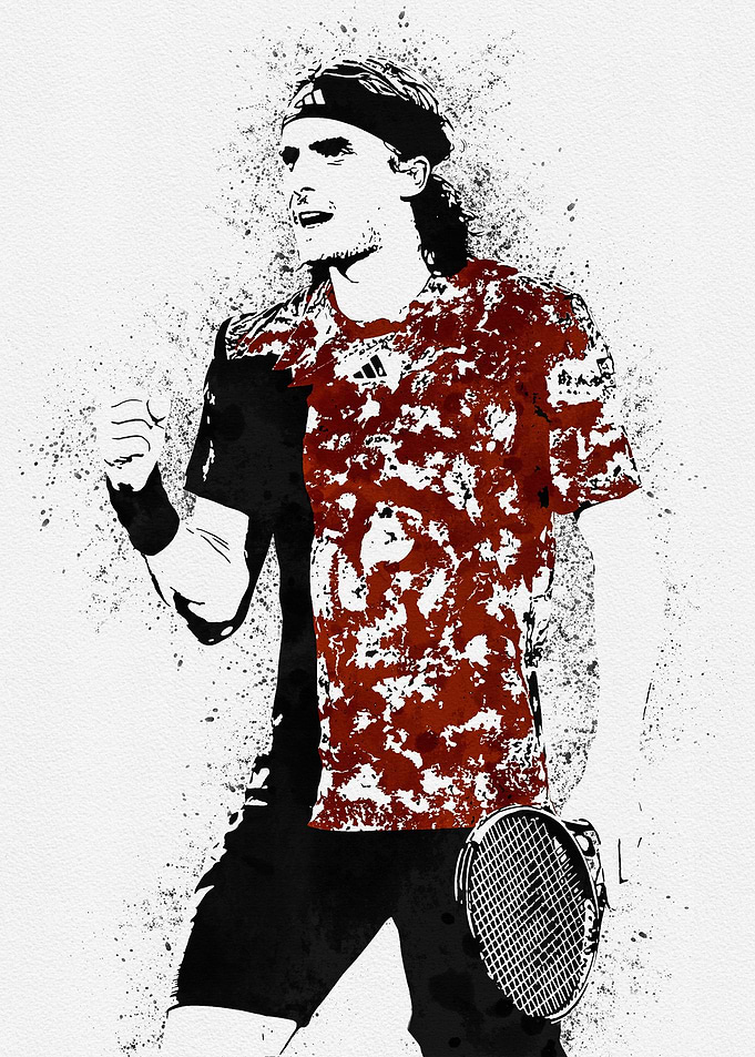Stefanos Tsitsipas Paint