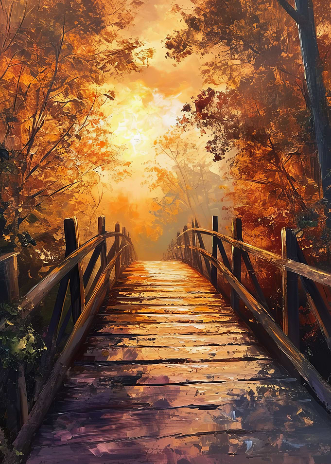 Sunset Bridge Art