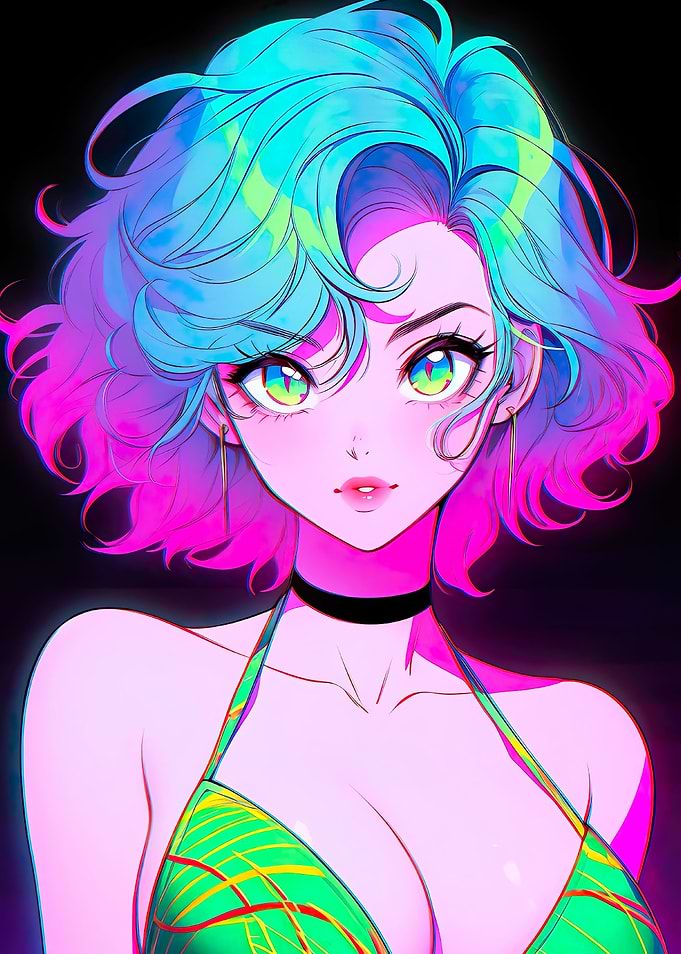 anime cool swimsuit girl