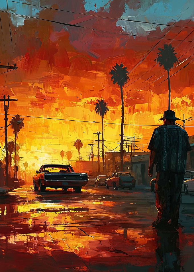 Sunset Drive Art