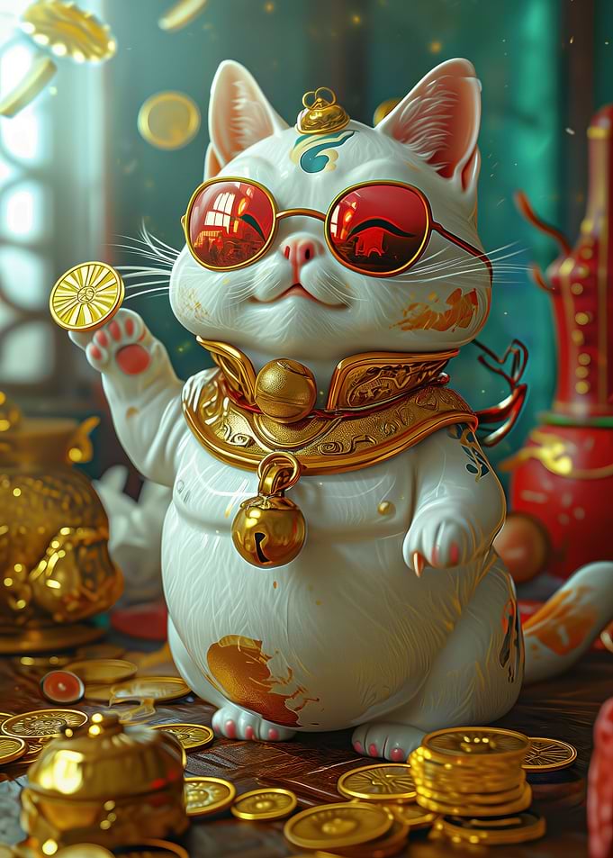 Cool Lucky Cat