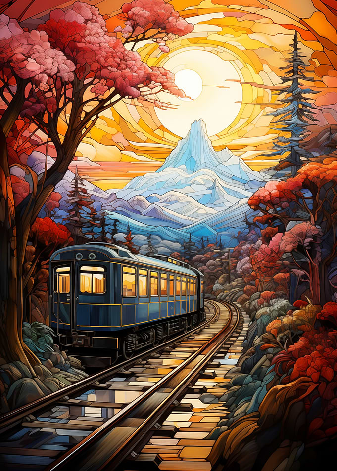 Train Snow art