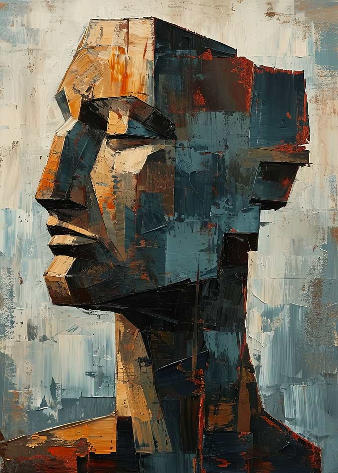 Vivid Abstract Face
