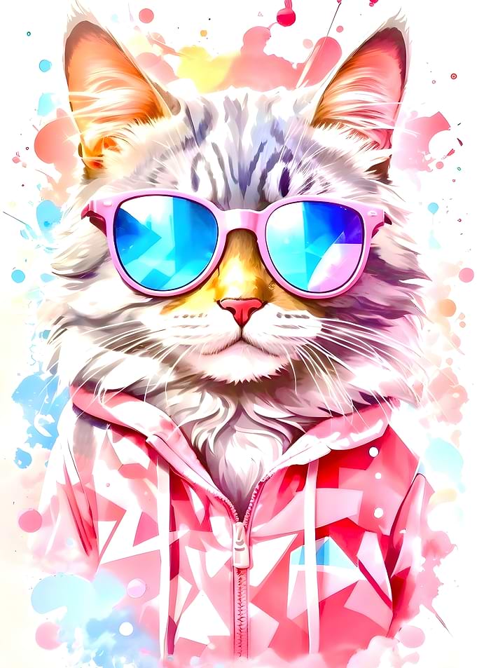 crazy cat