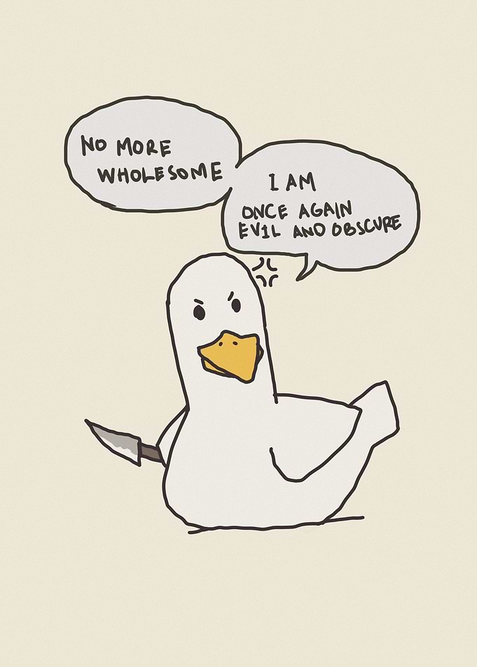 angry duck