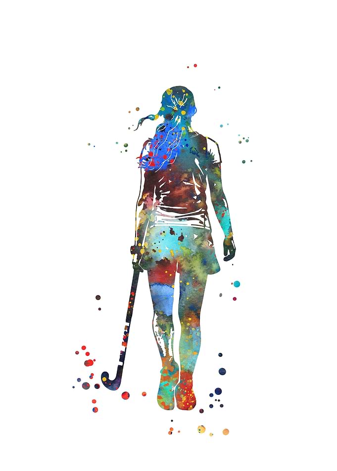 Field Hockey Player Girl