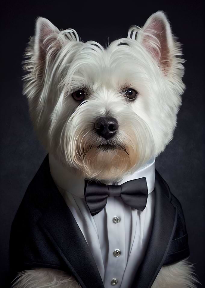 Well Dressed Westie Dog 1