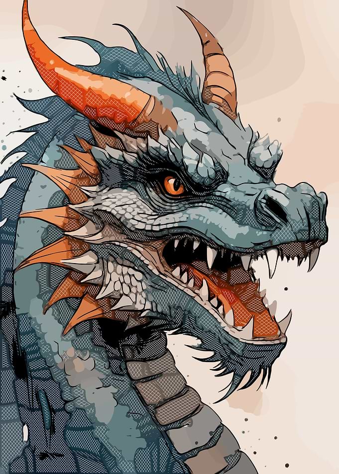 Geometric Dragon 1