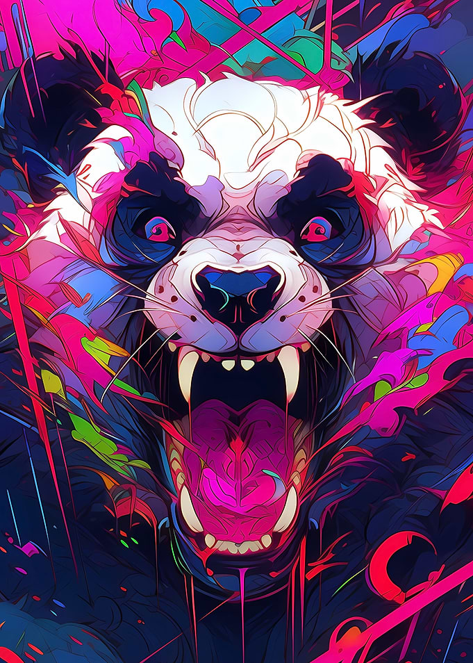 cute cartoon anime panda