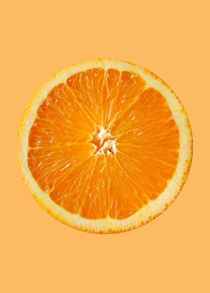 fruit orange in orange