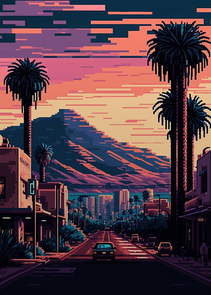 Scottsdale City Pixel Art