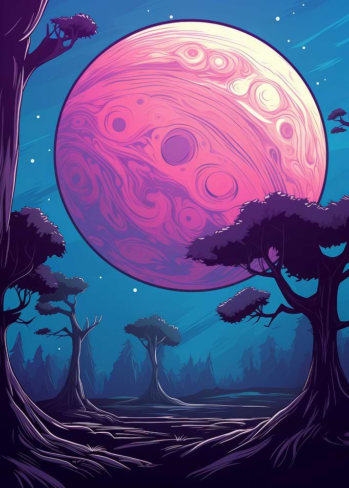 Cartoon Space Planet