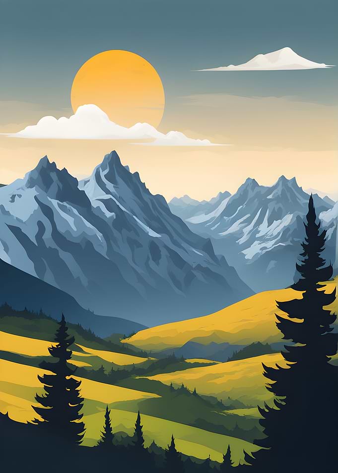 The Pyrnees Mountains