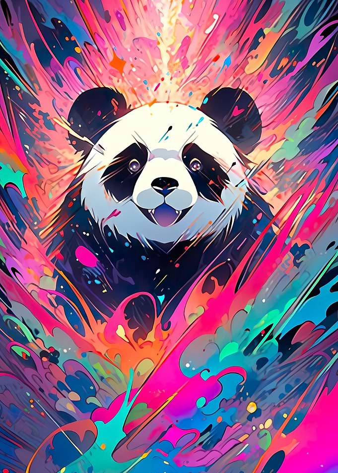 cute cartoon anime panda