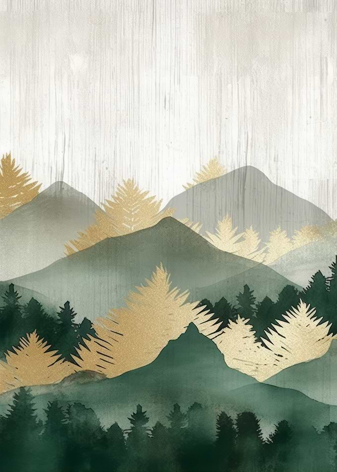 Abstract Gold Decor