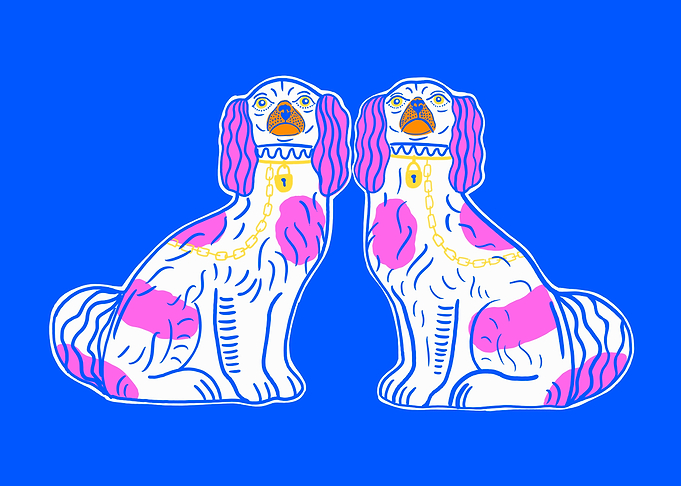 China Dog Couple